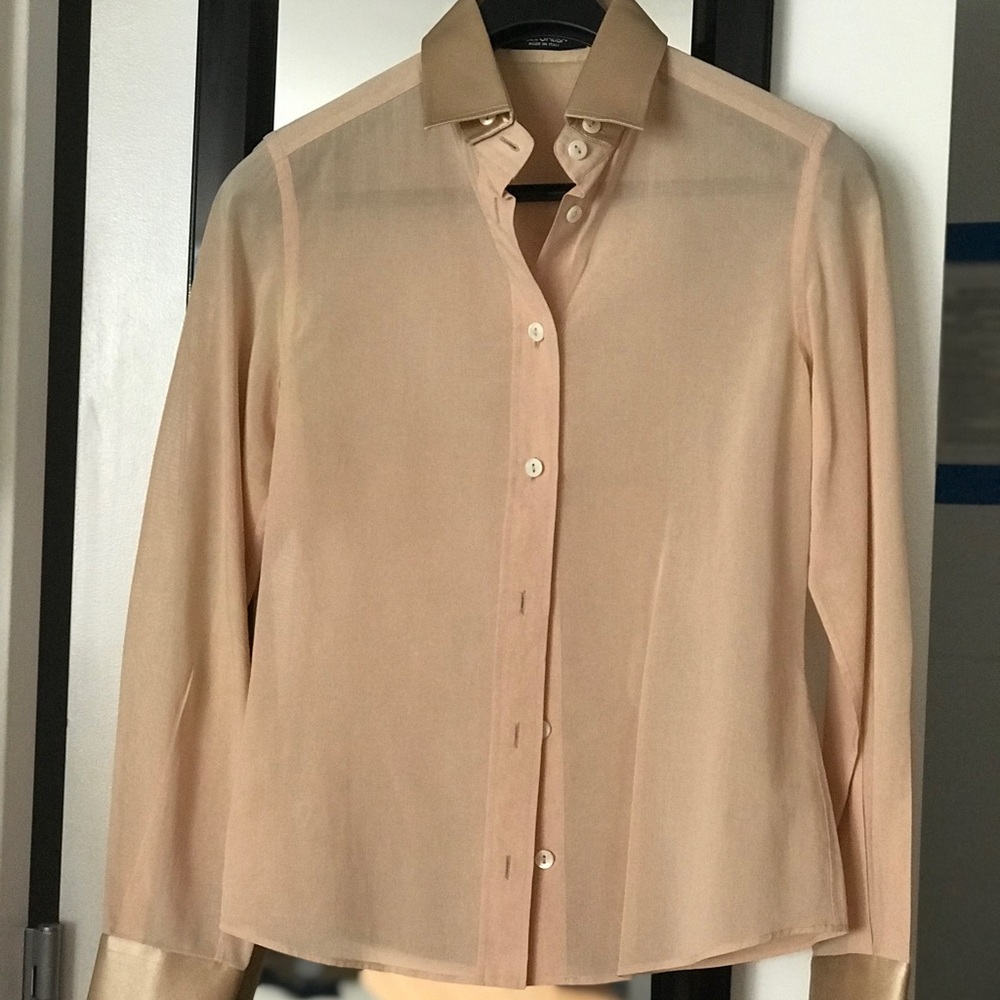 D&G Beige Blouse/Button Down